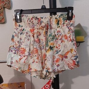 Vintage Y2k Floral Print Soft Shorts